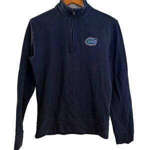 Vineyard Vines Men's XS Navy Florida Gators Quarter Zip Pullover Pima Cotton